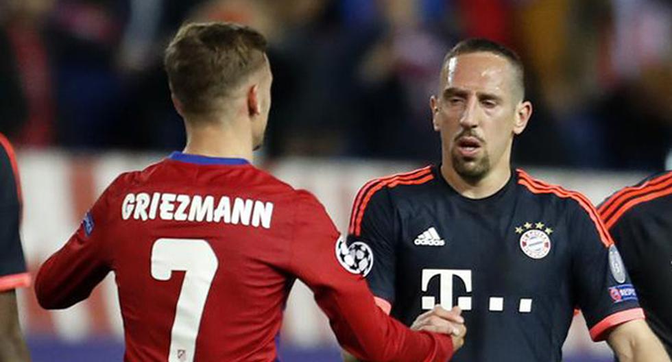 Franck Ribery y Antoine Griezmann se enfrentaron por Champions League. (Foto: Mundo Deportivo)