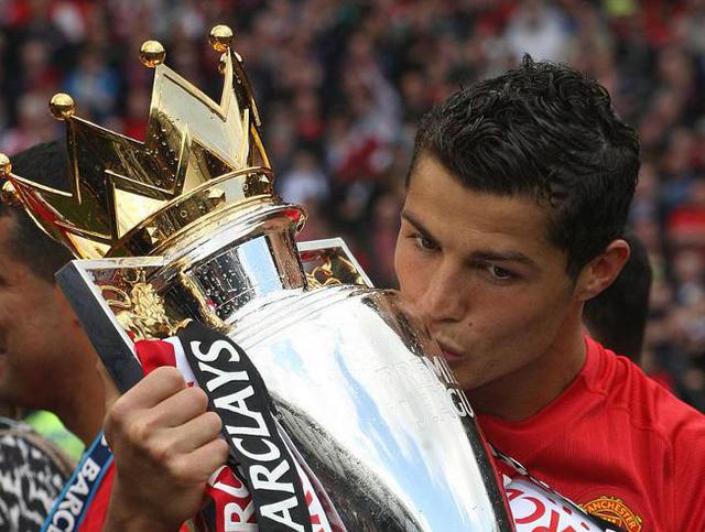 Cristiano Ronaldo ganó tres Premier League con la camiseta del Manchester United. (Foto: AP)