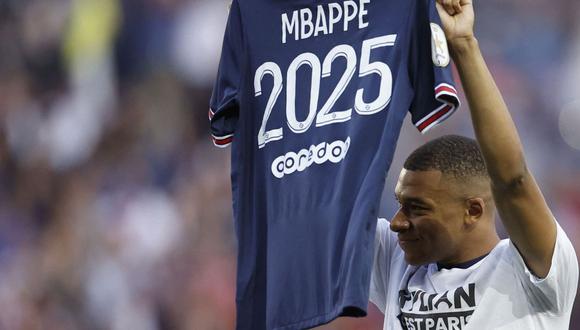 Mbappé renovó hasta 2025 con PSG. (Foto: AFP)