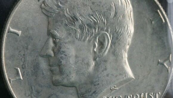 Moneda de 50 centavos de los Estados Unidos donde aparece el rostro de John F. Kennedy (Foto: eBay)