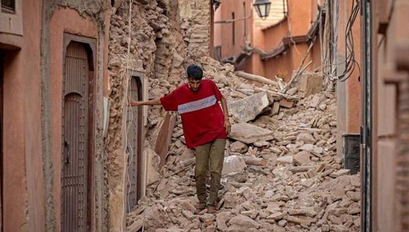 Terremoto en Marruecos. (FADEL SENNA/AFP VIA GETTY IMAGES).