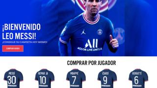 Messi en PSG: dónde comprar y cuánto cuesta la camiseta de ‘La pulga’