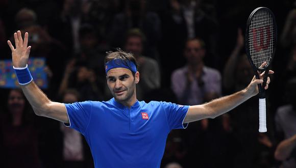 Federer venció a Anderson y clasificó a las semifinales del Masters de Londres 2018. (Foto: EFE)