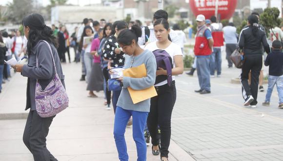 En el trimestre de análisis, la tasa de desempleo en Lima Metropolitana se ubicó en 8.6%. (Foto: GEC)