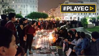 Plaza San Martín: vigilia en contra de violencia a la mujer