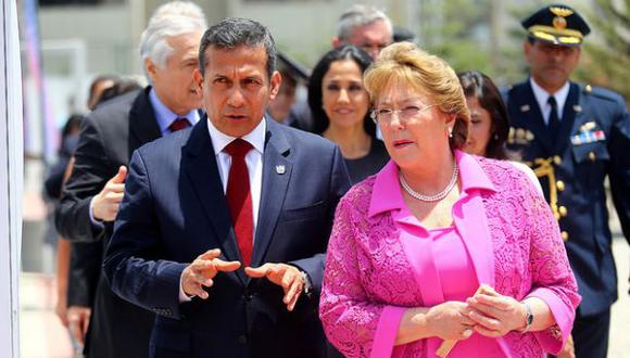 Humala y Bachelet buscan mecanismos para fortalecer relación