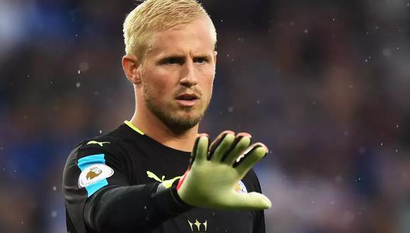 El arquero del Leicester City, Kasper Schmeichel, vio en directo cuando ocurrió el trágico accidente el último sábado (Foto: agencias)