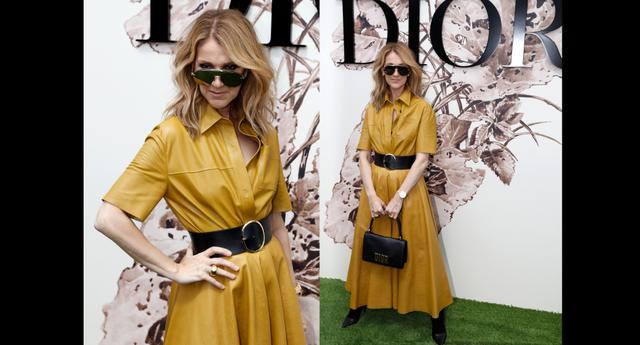 Pero no solo las apariciones en la alfombra roja de Celine Dion son poderosas, pues la cantante de "My Heart Will Go On" también es fiel seguidora de las semanas de la moda en el mundo. En la fotografía, el look que llevó en el año 2018 para asistir al fashion show de Dior. (Fotos: AFP)