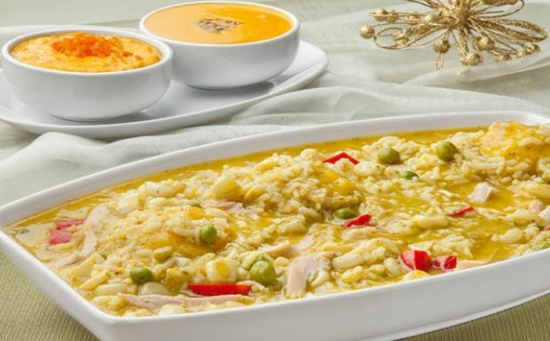 An ideal recipe to recover from a long night of celebration is turkey aguadito with rice, corn and peas. 