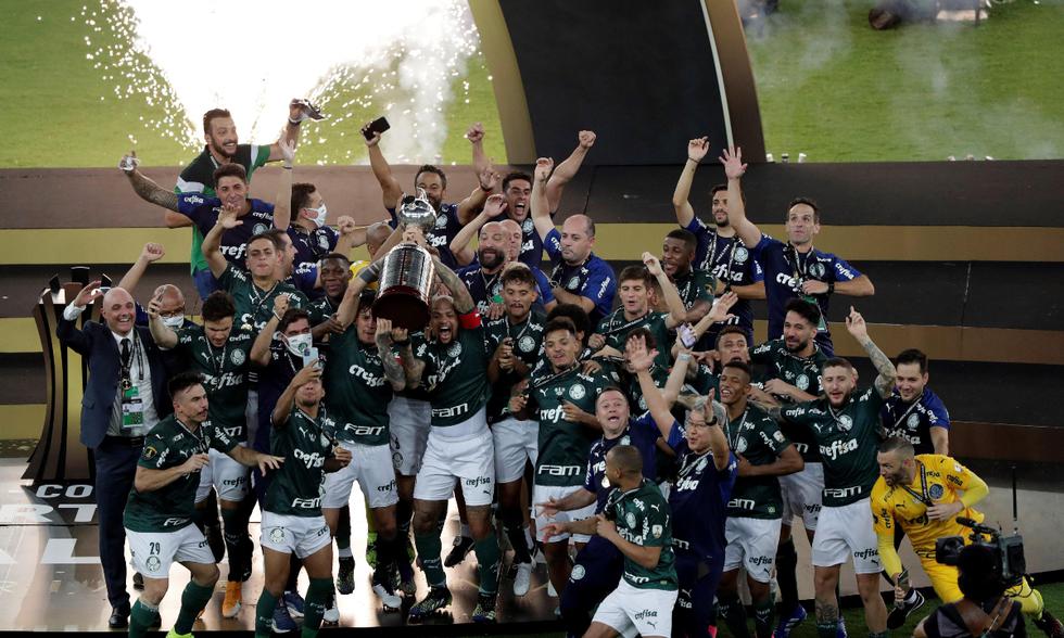 2020 Palmeiras venció 1-0 a Santos en la final gracias a un agónico gol de Breno Lopes | Foto: EFE