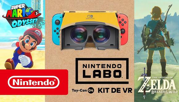 Nintendo Labo lanzará a nivel mundial su VR Kit el próximo 12 de abril. (Difusión)