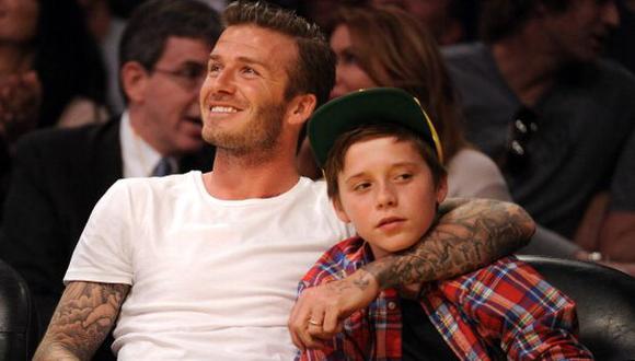 David Beckham y su hijo Brooklyn ilesos tras accidente en auto