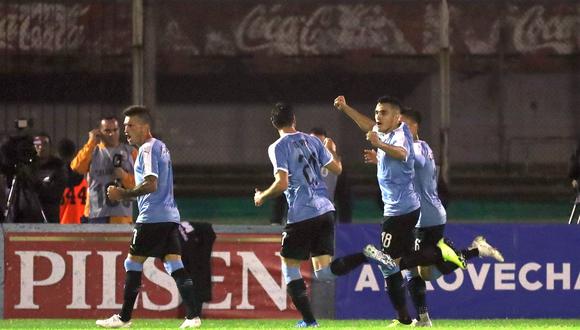 Perú vs. Uruguay: Brian Rodríguez marcó el 1-0 en el Centenario. (Foto: EFE/ Raúl Martínez)
