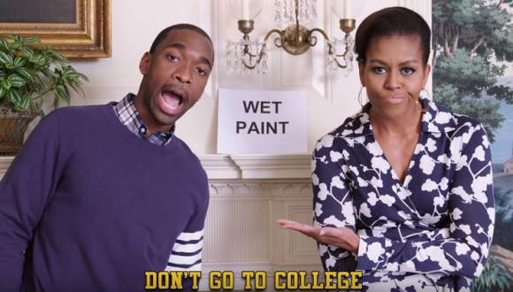 Michelle Obama rapea para motivar a ir a la universidad [VIDEO]