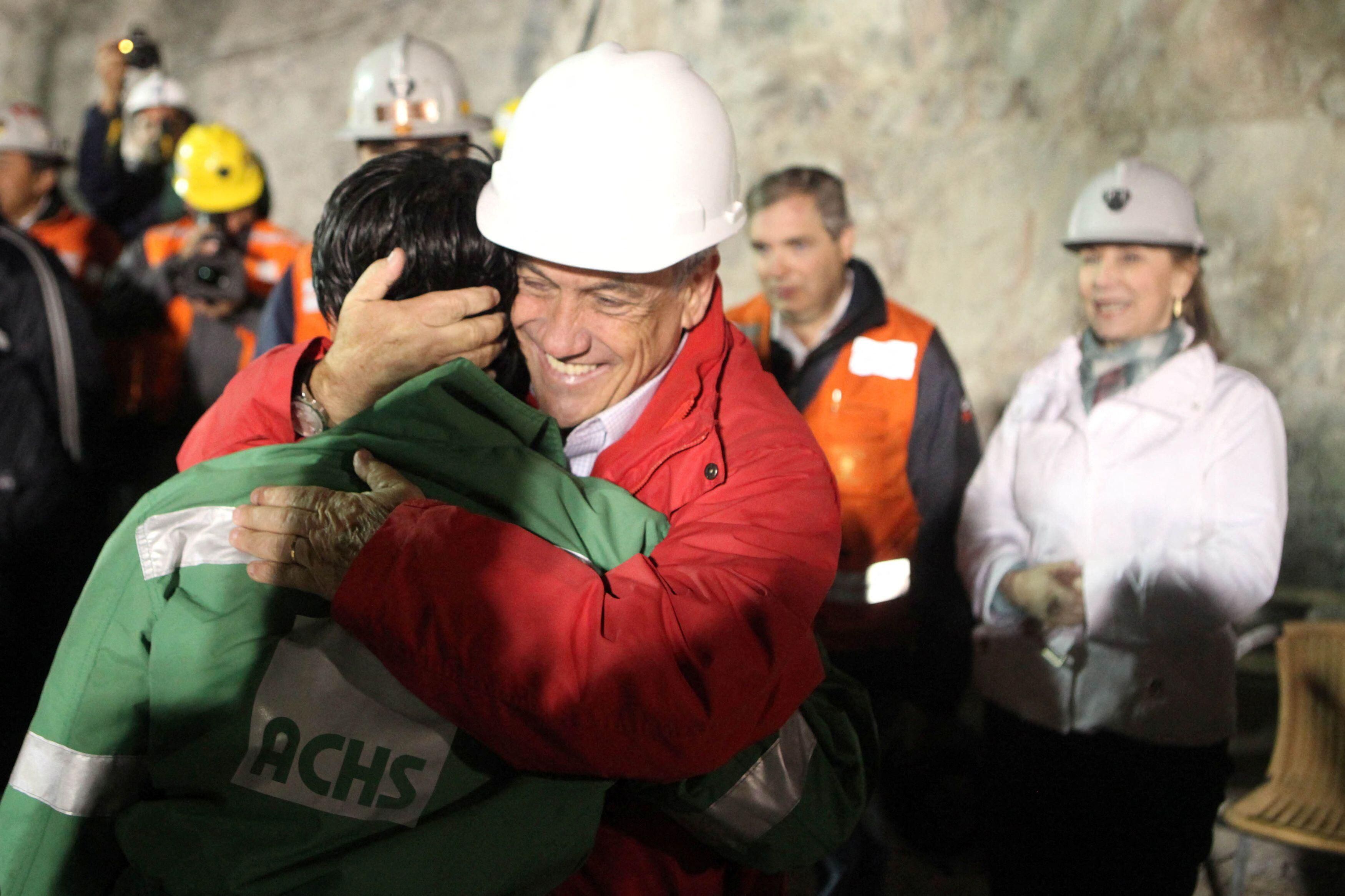 The rescue of the miners was one of the highlights of his first presidency.  (REUTERS).
