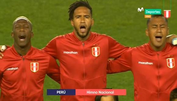 Perú vs. Ecuador EN VIVO: así retumbó el himno nacional en el Red Bull Arena de Nueva Jersey | VIDEO. (Video: Movistar Deportes / Foto: Captura de pantalla)