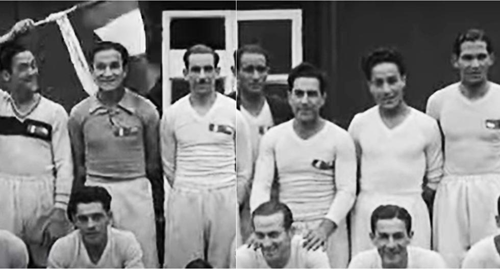 Jugadores peruanos y chilenos que formaron la inédita 'Selección del Pacífico', un combinado binacional que hizo una gira europea entre 1933 y 1934. (Foto: Internet)