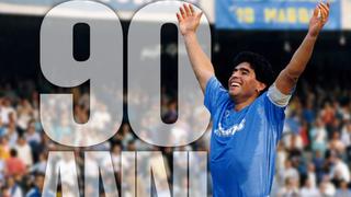 Diego Maradona y el especial saludo por los 90 años del Napoli