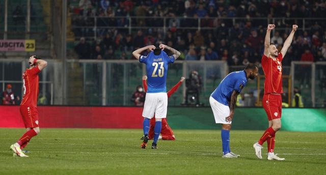Italia eliminada: cayó frente a Macedonia y no jugará en Qatar 2022