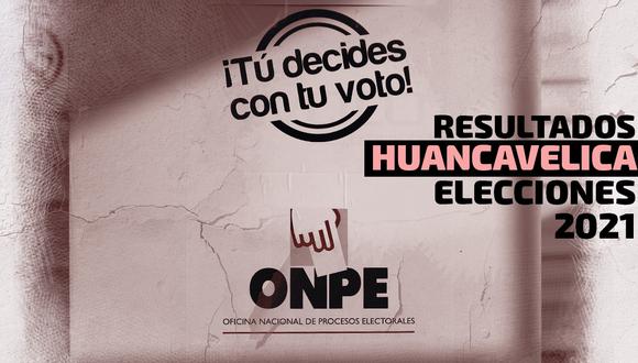 Resultados de las Elecciones 2021 en la región Huancavelica, según el conteo de la ONPE | Foto: Diseño El Comercio