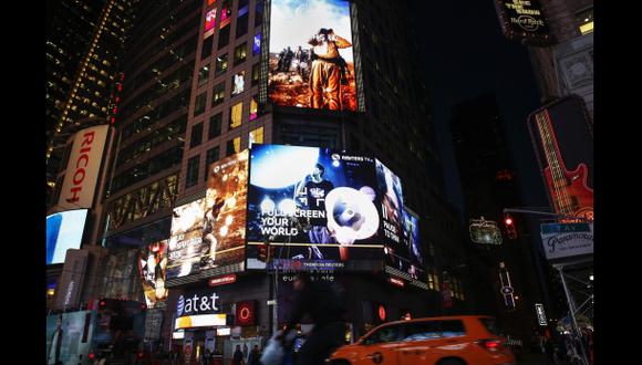 Times Square encenderá la mayor pantalla publicitaria de EE.UU