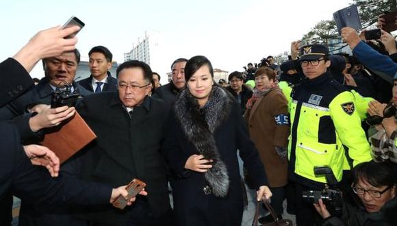 Hyon Song-wol fue la atracción estelar durante la visita de la delegación norcoreana a Corea del Sur. (Foto: Getty)