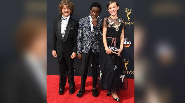 "Stranger Things": sus jóvenes estrellas se lucieron en el Emmy - 2