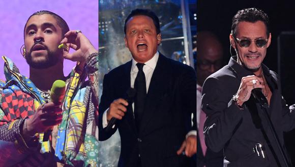 Bad Bunny, Luis Miguel y Marc Anthony son los artistas latinos más taquilleros de la historia. (Foto: AFP)