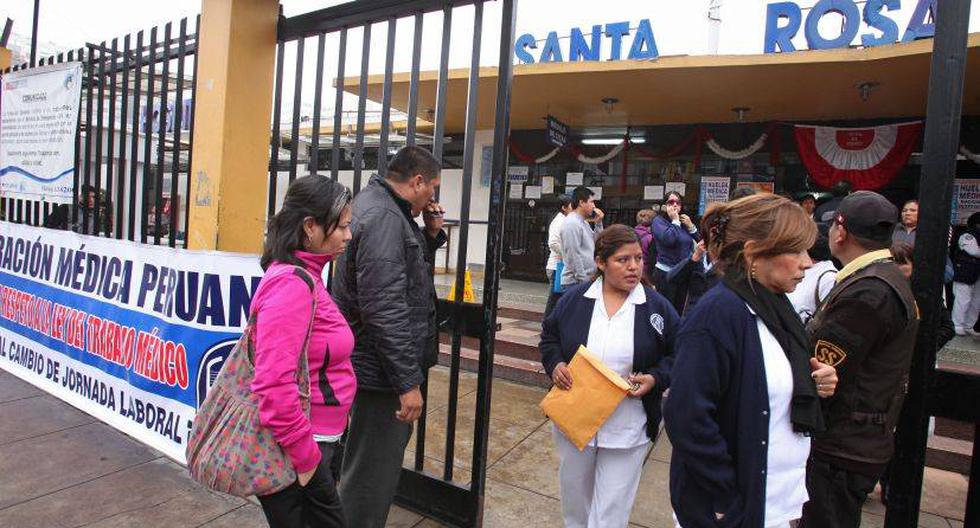 Los galenos del Minsa exigen un incremento salarial de S/1.500. (Foto: Andina)