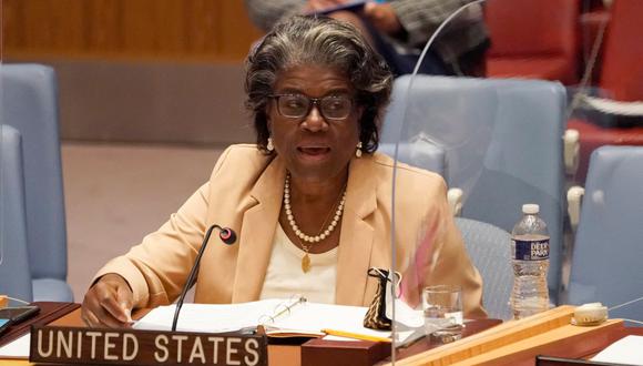 Linda Thomas-Greenfield, embajadora de Estados Unidos ante las Naciones Unidas. (TIMOTHY A. CLARY / AFP).
