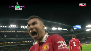 Jorginho consiguió gol para Chelsea vs. Manchester United, pero Casemiro empató en el final | VIDEO
