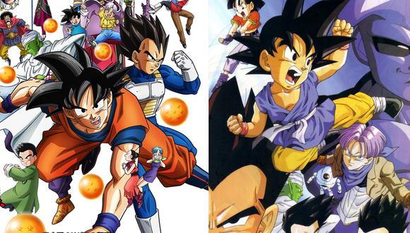 "Dragon Ball Super" y "Dragon Ball GT", dos secuelas que no podrían ser más distintas entre sí. (Fuente: Toei Animation)