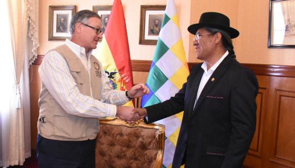 Bolivia y OEA pactan equipo electoral de acompañamiento permanente. Foto: Cancillería Bolivia
