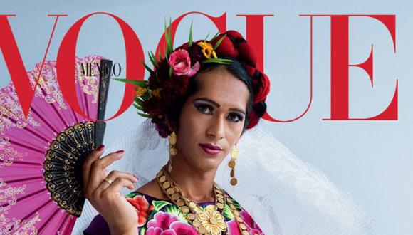 Estrella Vázquez luce atuendo mexicano en una portada que le dará a conocer al mundo quiénes son las muxe. (Vogue / Tim Walker)