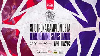 Claro Gaming Stars League: Diamond Doves se corona campeón del torneo Apertura 2022