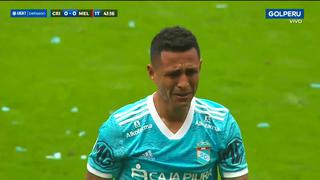 Yoshimar Yotún se fue entre lágrimas tras lesión en Sporting Cristal vs. Melgar | VIDEO
