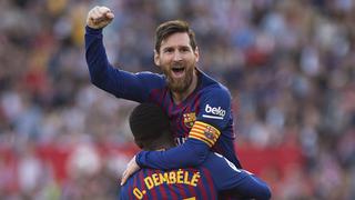 Con tres golazos de Messi: Barcelona venció 4-2 al Sevilla en el Sánchez-Pizjuán por la Liga
