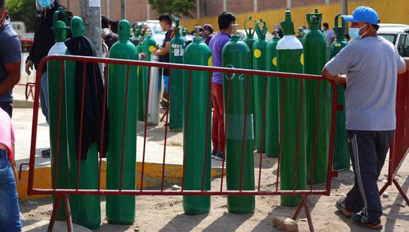 Defensoría del Pueblo pidió mayor resguardo policial para negocios que venden productos médicos esenciales en plena pandemia por el COVID-19, como es el caso del oxígeno medicinal | Foto: Hugo Curotto / @photo.gec