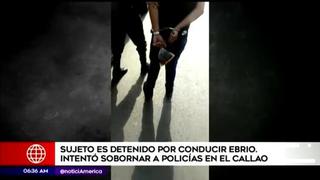Conductor ebrio intentó sobornar a policías en el Callao 