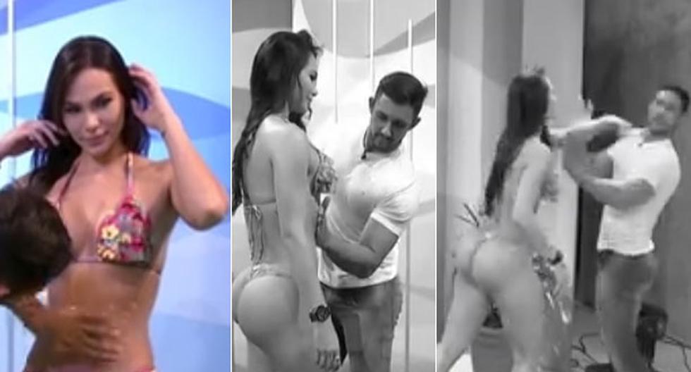 Modelo brasileña queda indignada en programa en vivo | Foto: Capturas