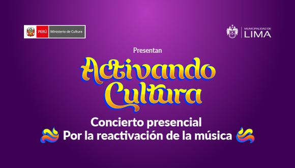 Ministerio de Cultura ofrece concierto presencial para la reactivación de la música. (Foto: Teleticket)