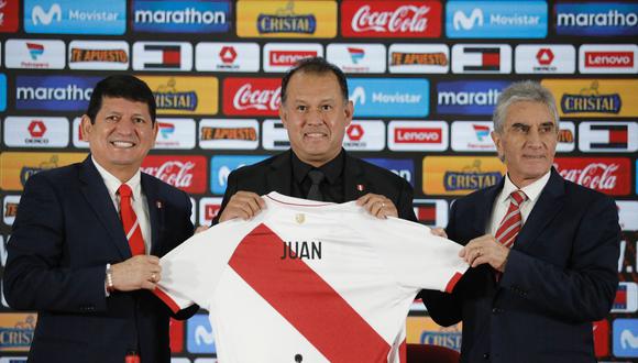 Juan Reynoso fue presentado como DT de la selección peruana. (Foto: El Comercio)