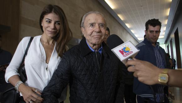 Carlos Menem habló con su hijo Máximo Menem que evoluciona bien en Chile tras cirugía cerebral (Foto: AFP)