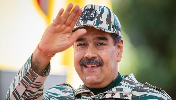 El presidente de Venezuela, Nicolás Maduro, ofrece un discurso en Caracas. (EFE/ Rayner Peña R.).