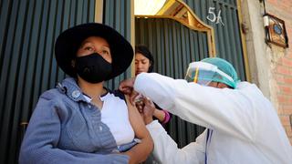 Coronavirus: Bolivia llega al 100 % de cobertura de su población vacunable mayor de 18 años