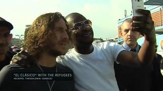 Facebook: Puyol vio el Real Madrid-Barcelona con mil refugiados