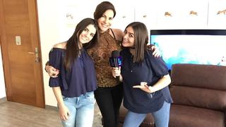 Karina Calmet presentó a Yamile y Naelah, sus hijas, en programa de TV