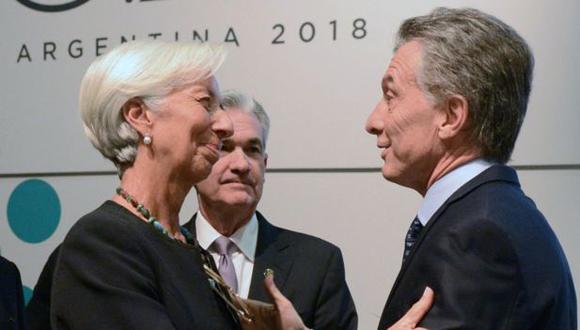 El anuncio de Macri se da un día después de que Christine Lagarde, directora del FMI, estuviera en Argentina en el marco de la cumbre del G20. (AFP)