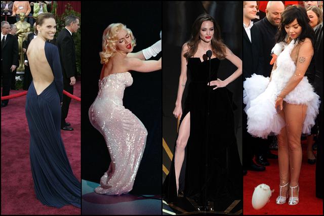 Algunos de los vestidos más distintivos en la alfombra roja del Oscar.