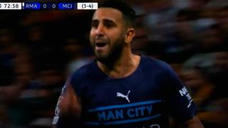 Sorpresa en el Bernabéu: Mahrez marca el 1-0 de Manchester City vs. Real Madrid | VIDEO